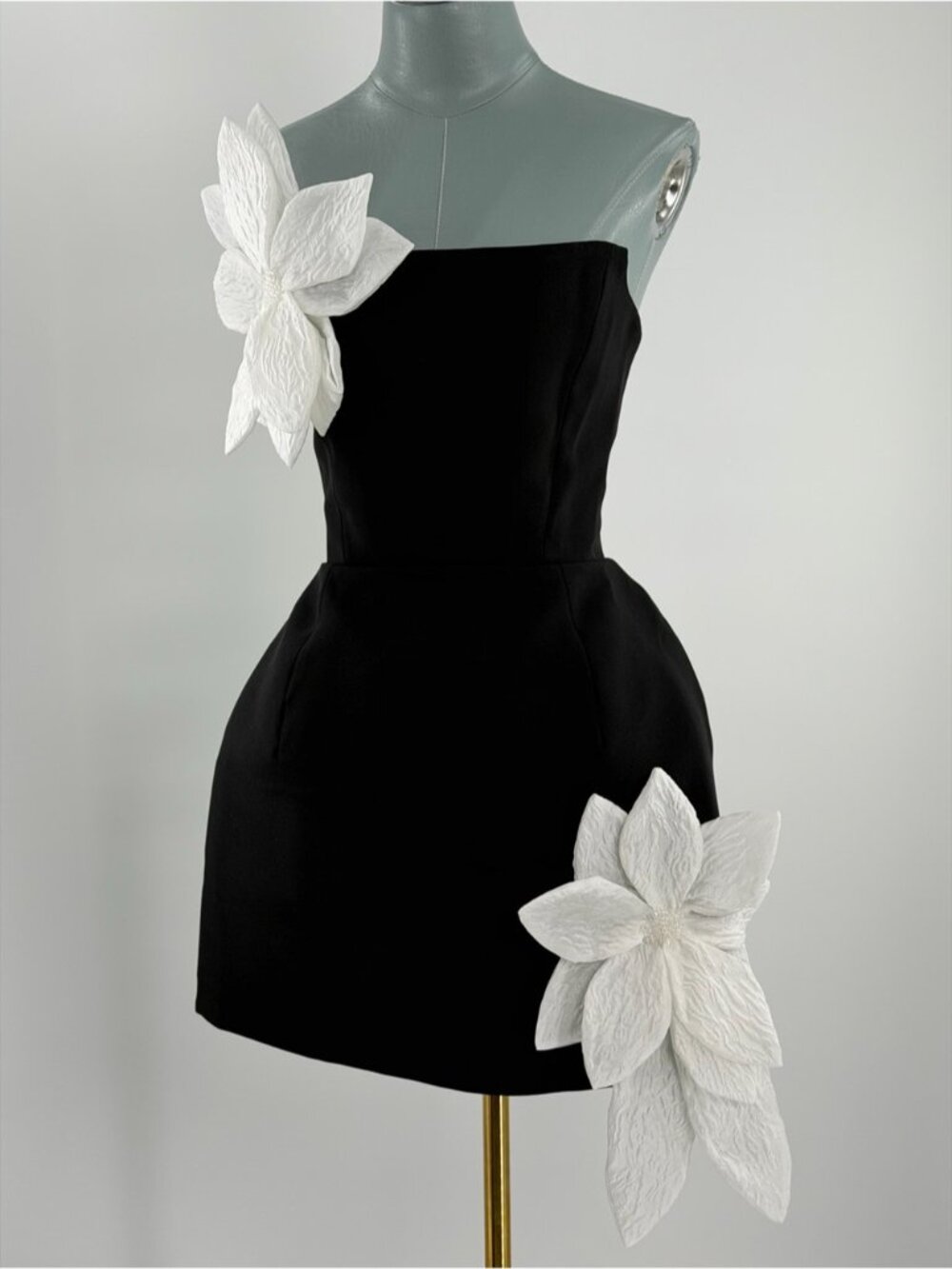 🆕 BRONX & BANCO 🧿 NWOT Jasmine Maraya Black & White Mini Dress, Sz XS US 2 - Picture 11 of 15